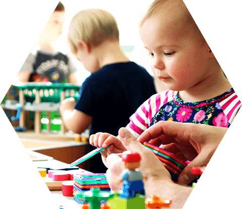 Toddler playing