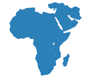 Geogrphic outline of Africa and the Middle East