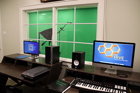 Workstation at Riverview Public Library